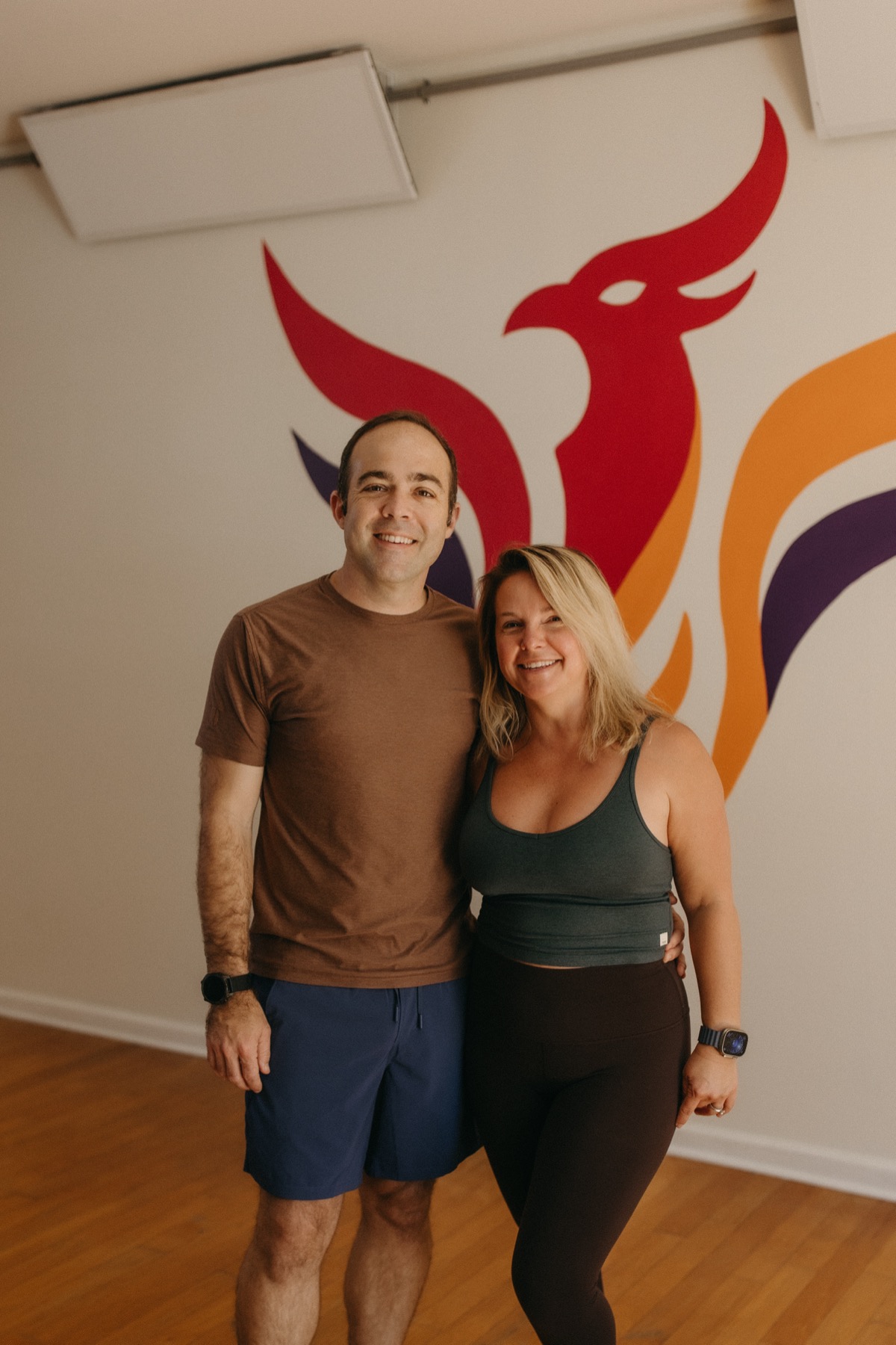 Amanda and Matt, owners of Phoenix Power Yoga